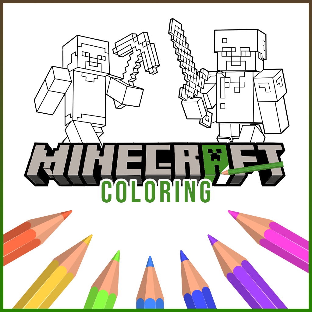 Minecraft Coloring Game Logo