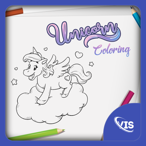 Unicorn Coloring Book Game